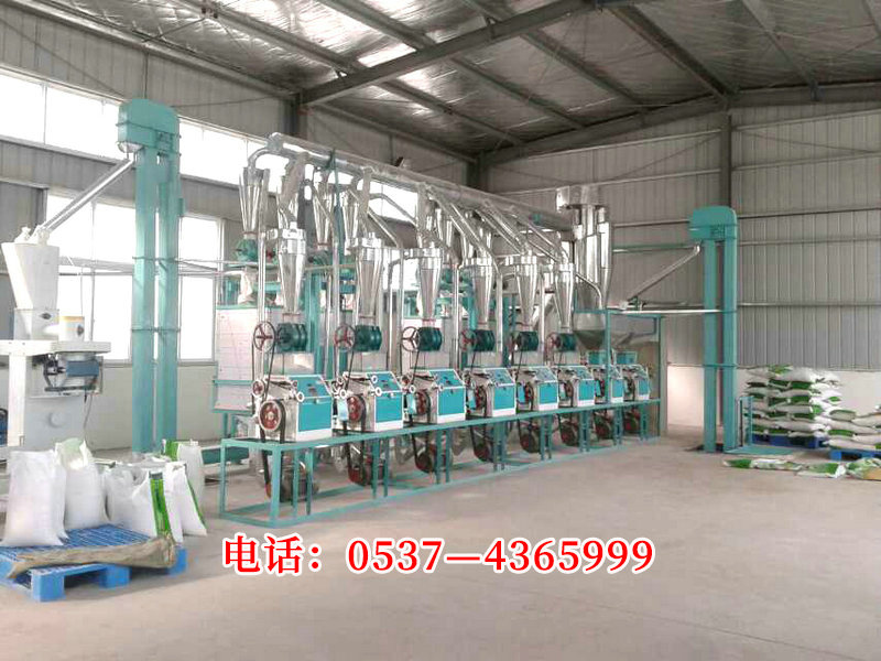 6FTDP-40日加工小麦，玉米，高粱40T总动力108KW设备占地长17宽6米高4米.jpg