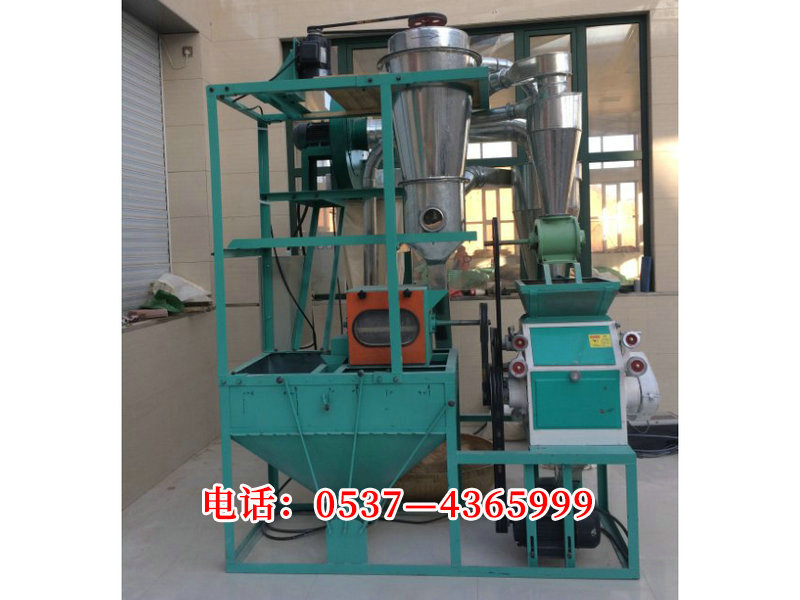 6FSZ-40单机每小时加工小麦，玉米，高粱260-300KG.总动力11.25千瓦。设备占地长2.6m宽1.5m高3m (2).jpg